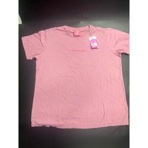 One Teaspoon NEW Smiley Organic Tee Pink Short Sleeve Top T-Shirt‎ Size Small